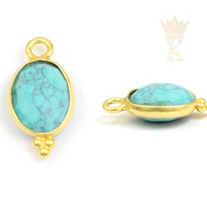 1 Pcs- Gemstone Bezel Small Oval Shape Stone Charm Pendant Jewelry Making Supplies, Charm Findings Supplies, Bulk Gemstone Pendants