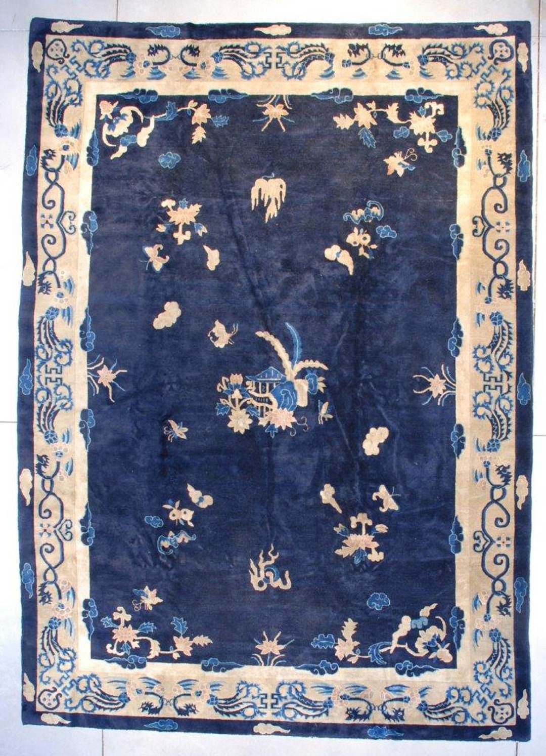 Antique Peking Chinese Rug 9’10” X 13’7″ #7605 - Etsy