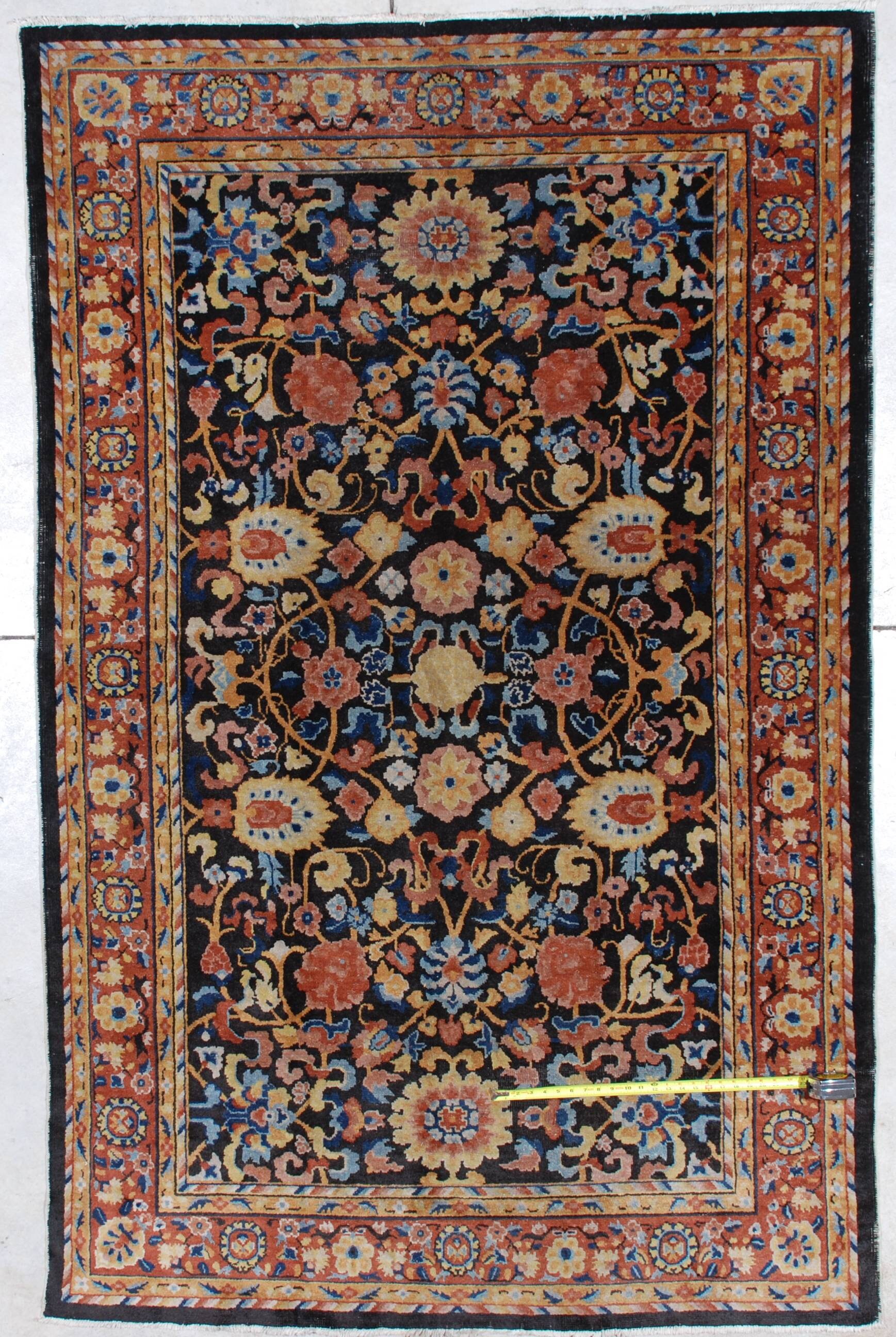 1930 model a carpet on Vintage Art Deco Chinese Oriental Rug 52 X 82 7221 Etsy