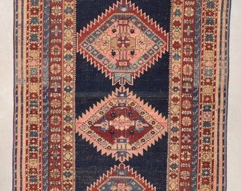 Antique Shirvan Caucasian Oriental Rug #7854