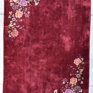 Vintage Art Deco oversized Chinese Rug 9’10” X 13’6” #8038