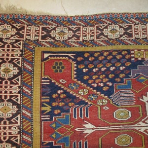 Antique Shirvan/Kuba Caucasian Oriental rug 47 X 64 7995 image 6