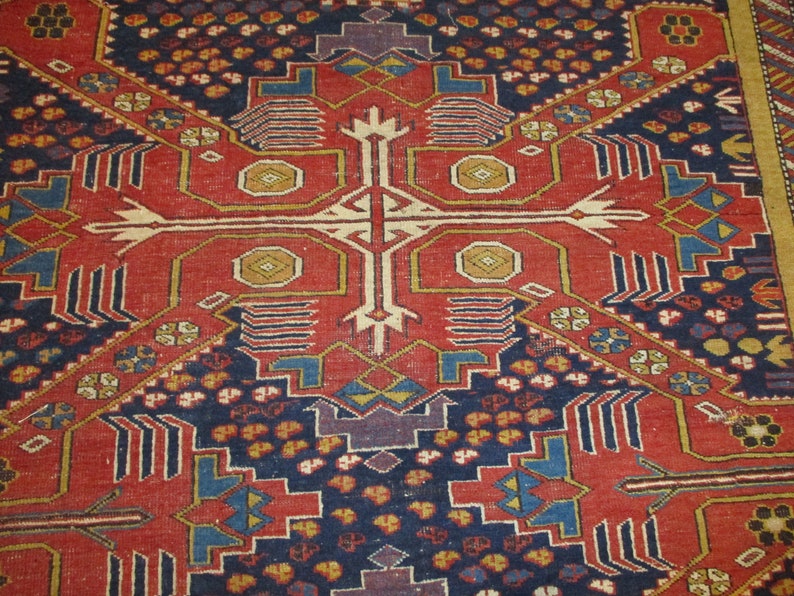 Antique Shirvan/Kuba Caucasian Oriental rug 47 X 64 7995 image 5