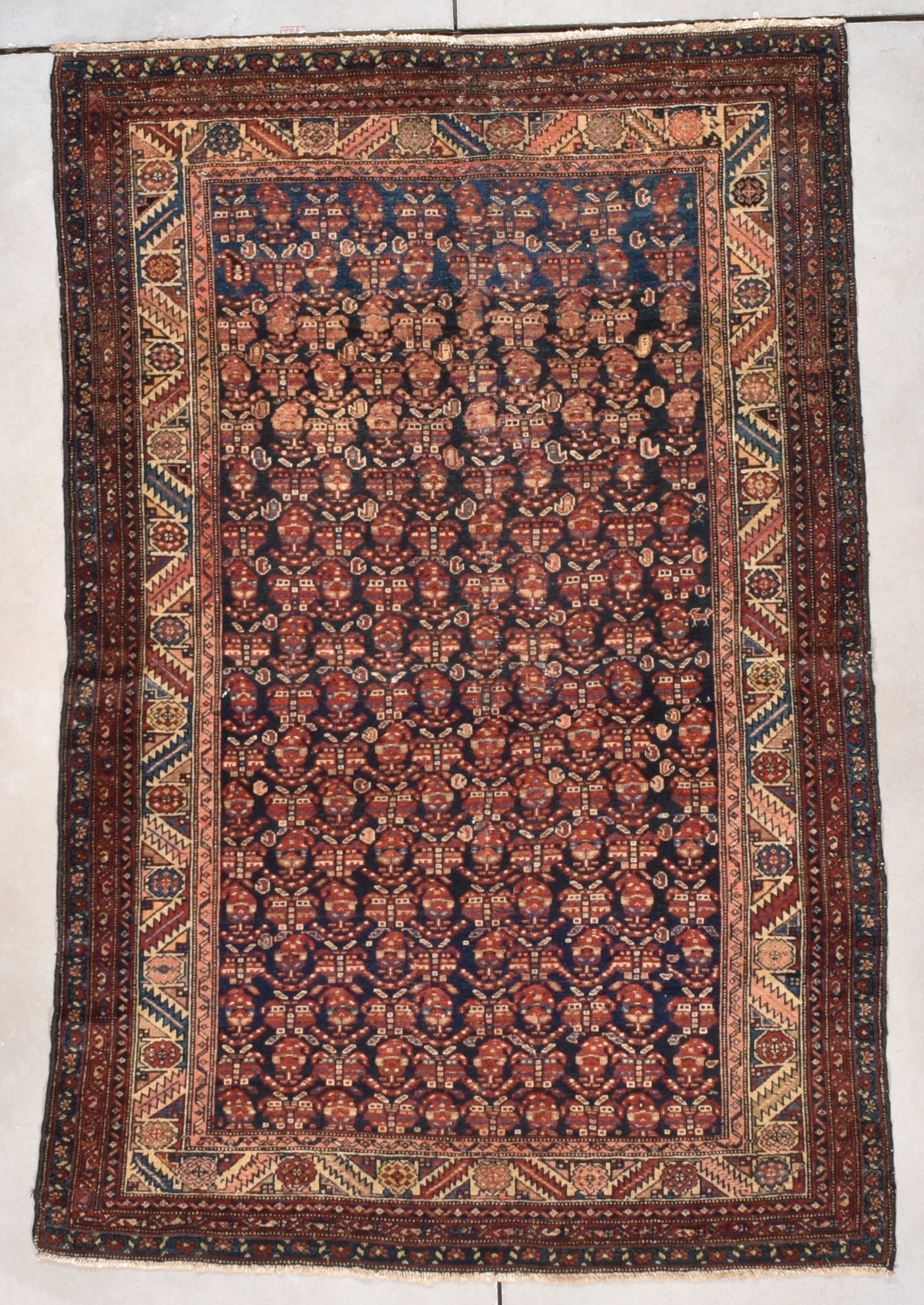 Antique Shirvan Oriental Rug 4’6” X 7’0” #7852 - Etsy