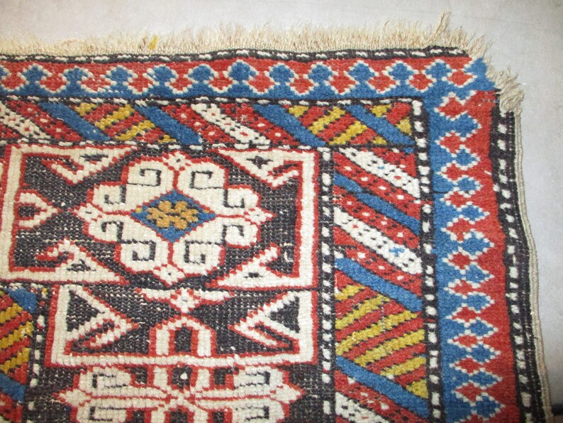 Antique Shirvan/Kuba Caucasian Oriental rug 47 X 64 7995 image 7