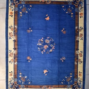 Antique Peking Chinese Oriental Rug 9’ 1” X 11’ 6” #8222