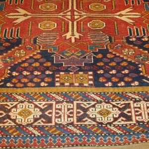 Antique Shirvan/Kuba Caucasian Oriental rug 47 X 64 7995 image 2