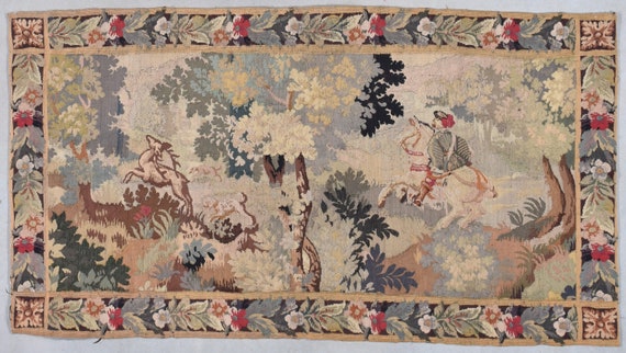 Antique Flemish Tapestry 31 X 57 8035 - Etsy Canada