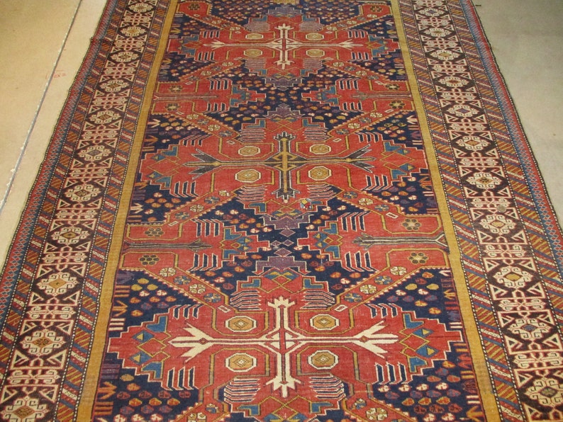 Antique Shirvan/Kuba Caucasian Oriental rug 47 X 64 7995 image 3