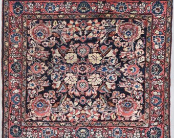 Vintage Square Handmade Oriental Rug 3’3″ X 3’7″ #8042