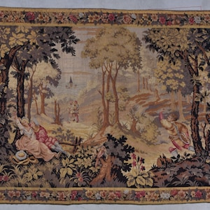 Antique Flemish Tapestry 4’2” X 5’8” #8069