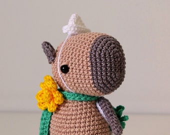 Bruna the capybara - crochet amigurumi pattern by Maria Handmade Design