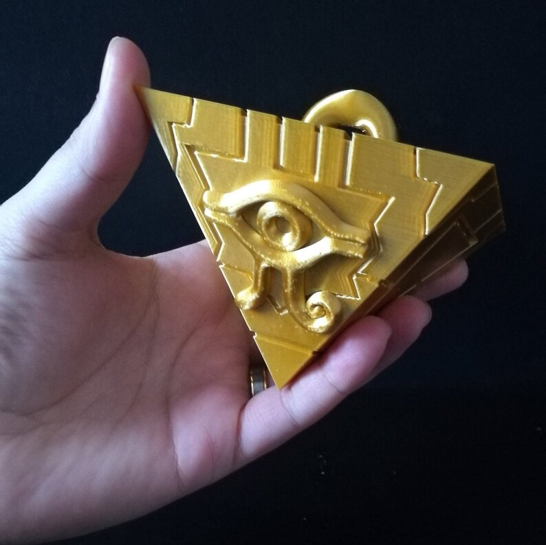 Shiny Gold Millennium Puzzle with chain option | Etsy