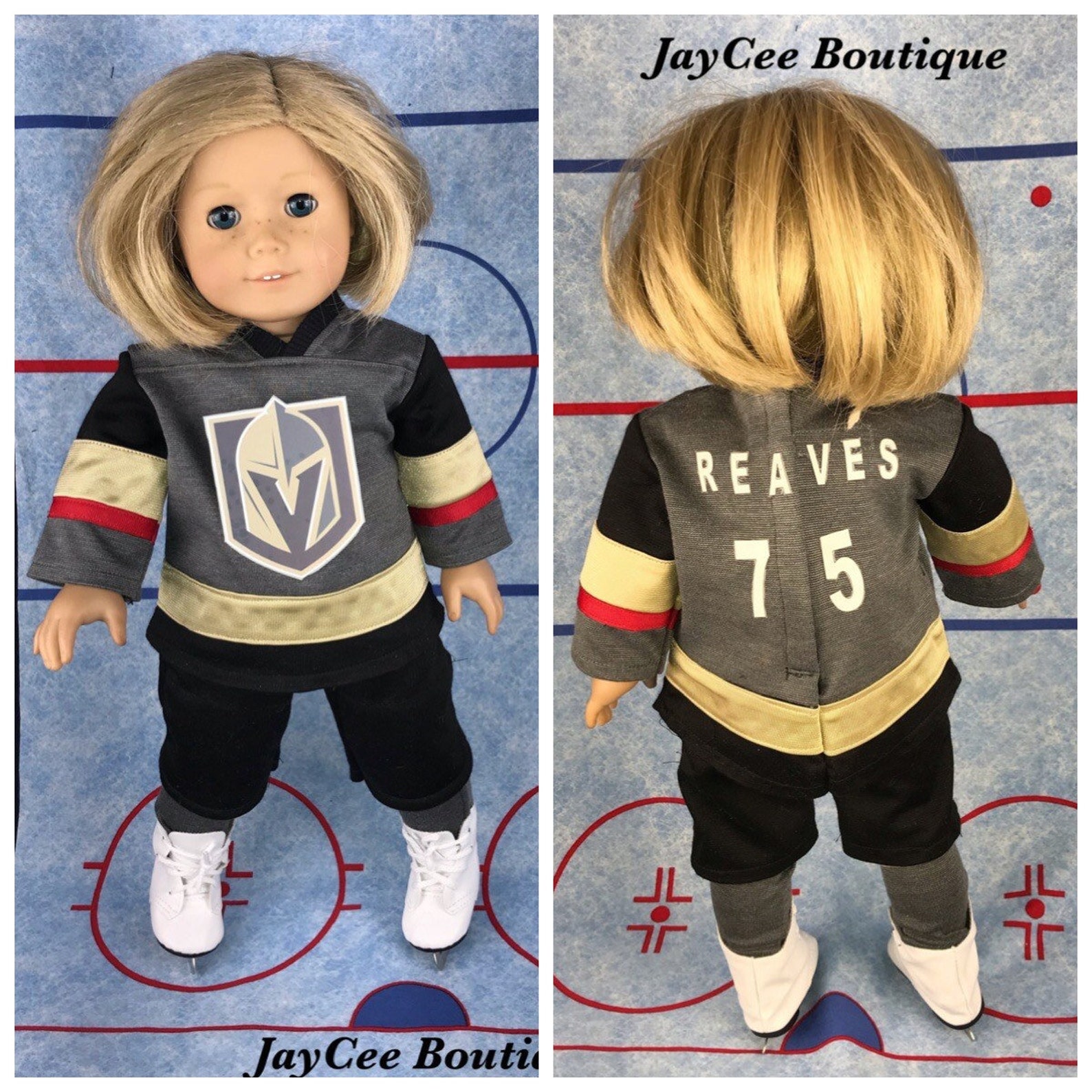 Hockey Uniform for 18 Dolls Such as American Girl My Etsy Australia