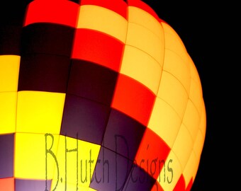 Hot Air Balloon Photography,  Balloon Glow, Print Digital Download,  Wall Art, Hot Air Balloon Photo, Home Decor