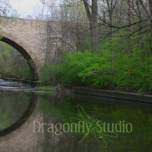 Stone Arch Bridge Photography, Nature Photography, Nature Print, Digital Download, Wall Art, Home Decor, Landscape Photography, Stone Bridge