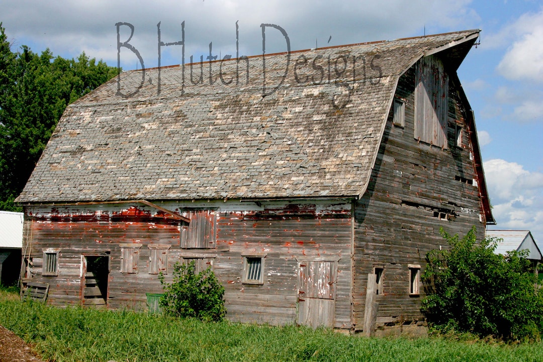 Rustic Iowa Barn Photo, Farmhouse Wall Decor (digital Download) - Etsy