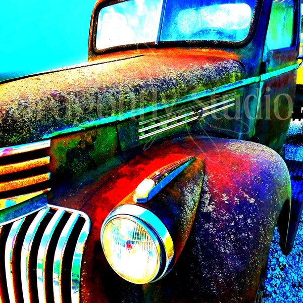 Old Chevy Truck Photography, Digital Downloads, Old Truck Photography, Vintage Truck, Home Decor, Wall Art