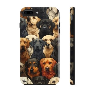 tous les chiens, amoureux des chiens coque de téléphone vintage fourrure de chiot bébé samsung coque de téléphone excellente idée cadeau pour elle ou lui coque de téléphone samsung