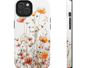 flores silvestres vintage, flores silvestres BOHO Cottagecore botánico floral Phone Cover regalo amante del jardín / iPhone / Samsung