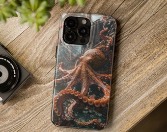 octopus phone case pirate ship case Tough Case tattoo inspired Phone Cover kraken Protective Phone case gift idea for iPhone or Samsung case