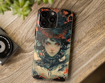 Vintage mystic anime devil Tough Phone Case | custom Phone Cover | Protective Phone case | iPhone | Samsung