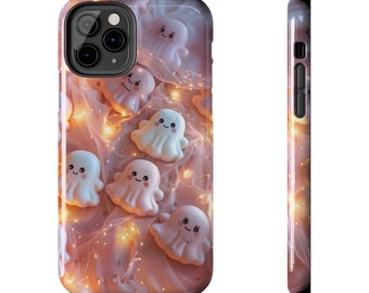 Vintage caramelo fantasmas halloween Tough Phone Case / cubierta de teléfono personalizada / funda protectora del teléfono / iPhone / Samsung