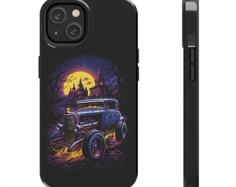 Hot Rod Tough Handyhülle im Halloween-Stil | benutzerdefinierte Ratrod Handyhülle | Schützende Handytasche | iPhone | Pixel | Samsung