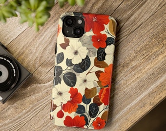 patrón de flores funda de teléfono patrón floral Funda de teléfono jardín Funda de teléfono flores naturaleza Funda de teléfono gran regalo para iPhone o Samsung