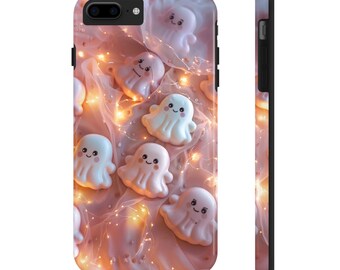 Vintage caramelo fantasmas halloween Tough Phone Case / cubierta de teléfono personalizada / funda protectora del teléfono / iPhone / Samsung