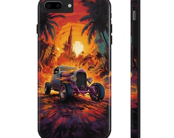 Vintage surreal hotrod painting Tough Phone Case | custom Phone Cover | Protective Phone case | iPhone | Pixel | Samsung