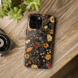 flower phone case classic floral pattern Phone Case boho style Phone Cover wild flowers nature Phone case great gift for iPhone or Samsung