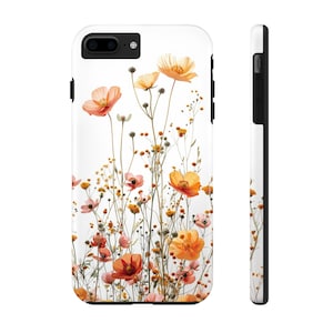 vintage wildflower, BOHO wildflowers Cottagecore botanical floral Galaxy Phone Cover garden lover gift | iPhone | Samsung