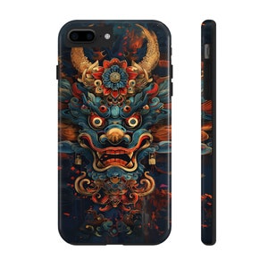 Vintage mystic Chinese dragon Tough Phone Case | custom Phone Cover | Protective Phone case | iPhone | Samsung