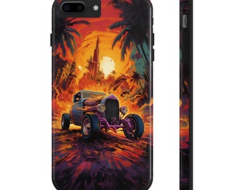 Vintage surreal hotrod painting Tough Phone Case | custom Phone Cover | Protective Phone case | iPhone | Pixel | Samsung