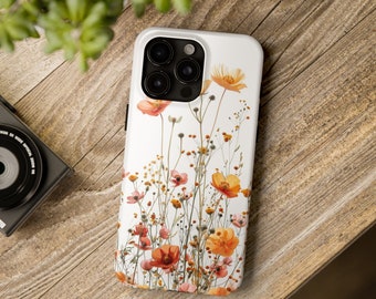vintage wildflower, BOHO wildflowers Cottagecore botanical floral Phone Cover garden lover gift | iPhone | Samsung