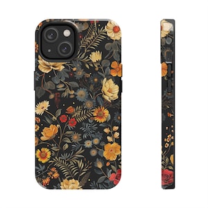 flower phone case classic floral pattern Phone Case boho style Phone Cover wild flowers nature Phone case great gift for iPhone or Samsung