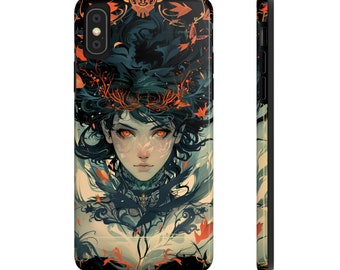 Vintage mystic anime devil demon boy Tough Phone Case | custom Phone Cover | Protective Phone case | iPhone | Samsung