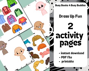 Toddler Busy Book, Toddler Workbook Pages, Learning Binder, Activity Worksheets, Educational Game, Quiet Book, Preschool Curriculum