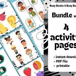 Toddler Busy Book, Toddler Workbook Pages, Learning Binder, Activity Worksheets, Educational Game, Quiet Book, Preschool Curriculum