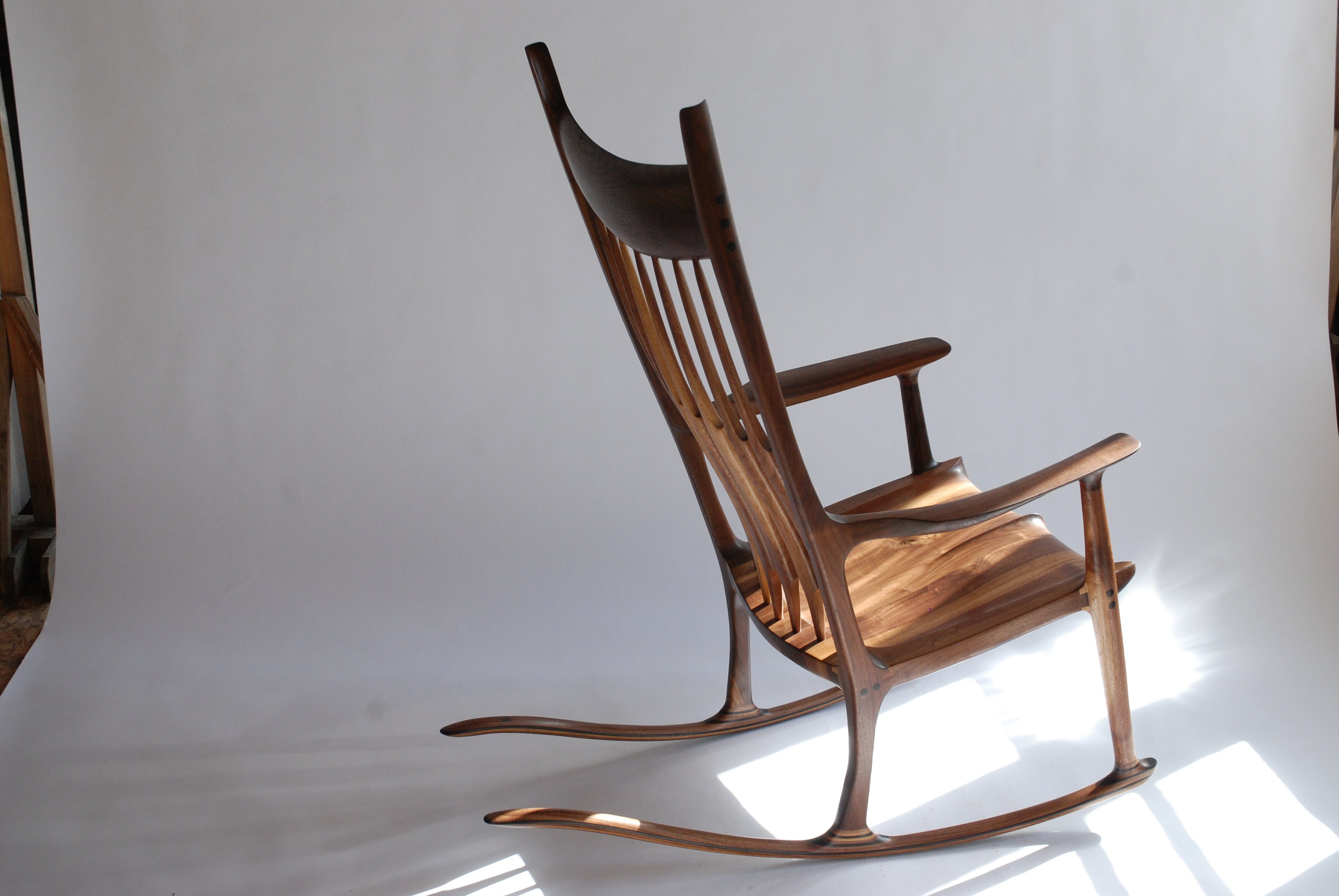 サムマルーフ風 無垢材ロッキングチェア Sam Maloof Chair