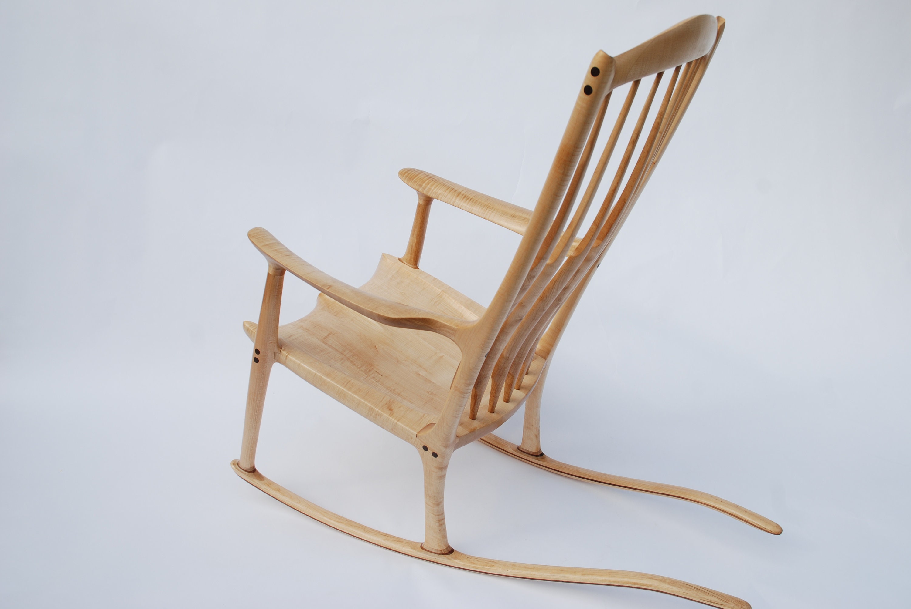 サムマルーフ風 無垢材ロッキングチェア Sam Maloof Chair