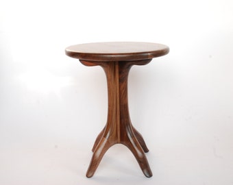 Small pedestal table Maloof stile / handmade black walnut