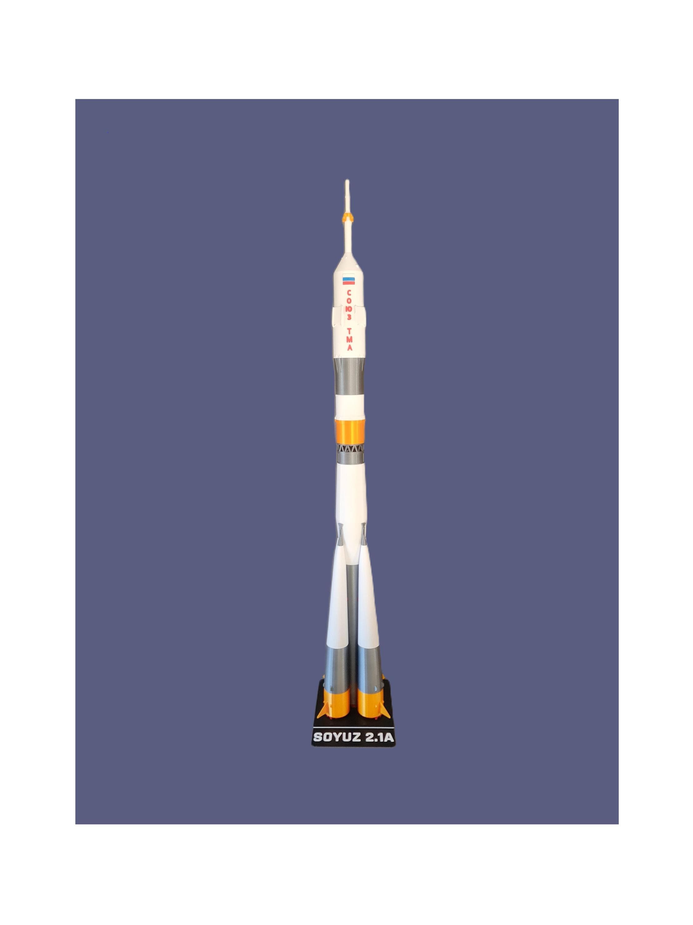 Modelo de cohete Soyuz FG para exhibición / Escala 1:144 / Réplica de nave  espacial de 13,5\, image size:2250x3000