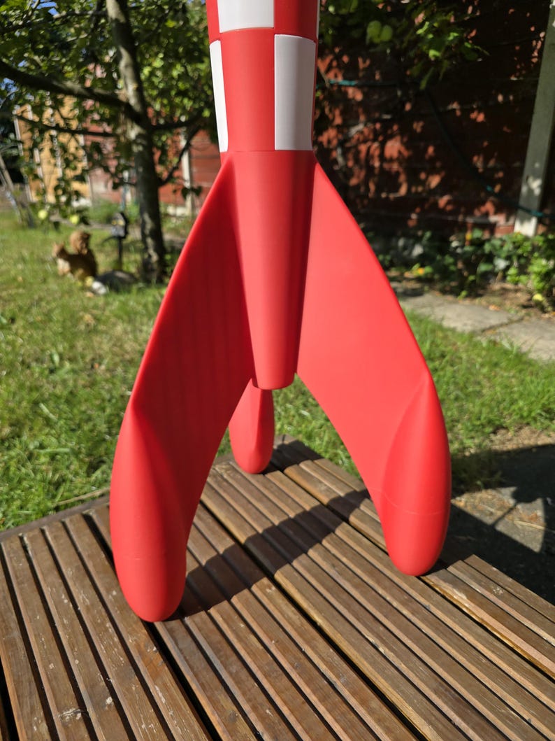 Rectangular Rocket Tintin Moon Rocket Model – Destination Moon Collectible – Extra Large ...