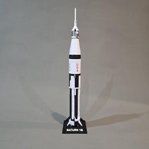Saturn 1B Rocket Model | 1:144 Scale | 472mm / 19 Inch | Spacecraft Display Model - UK Seller