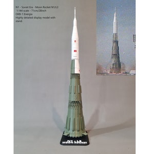 N1 - Soviet - Moon Rocket N1/L3 - 1:144 Scale - 71cm/28inch - OKB