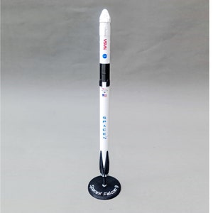 2023 SpaceX Falcon 9 with Dragon Capsule - Display Model - 1:200 Scale, 33cm/13 inches - Includes Decals and Fast Delivery!