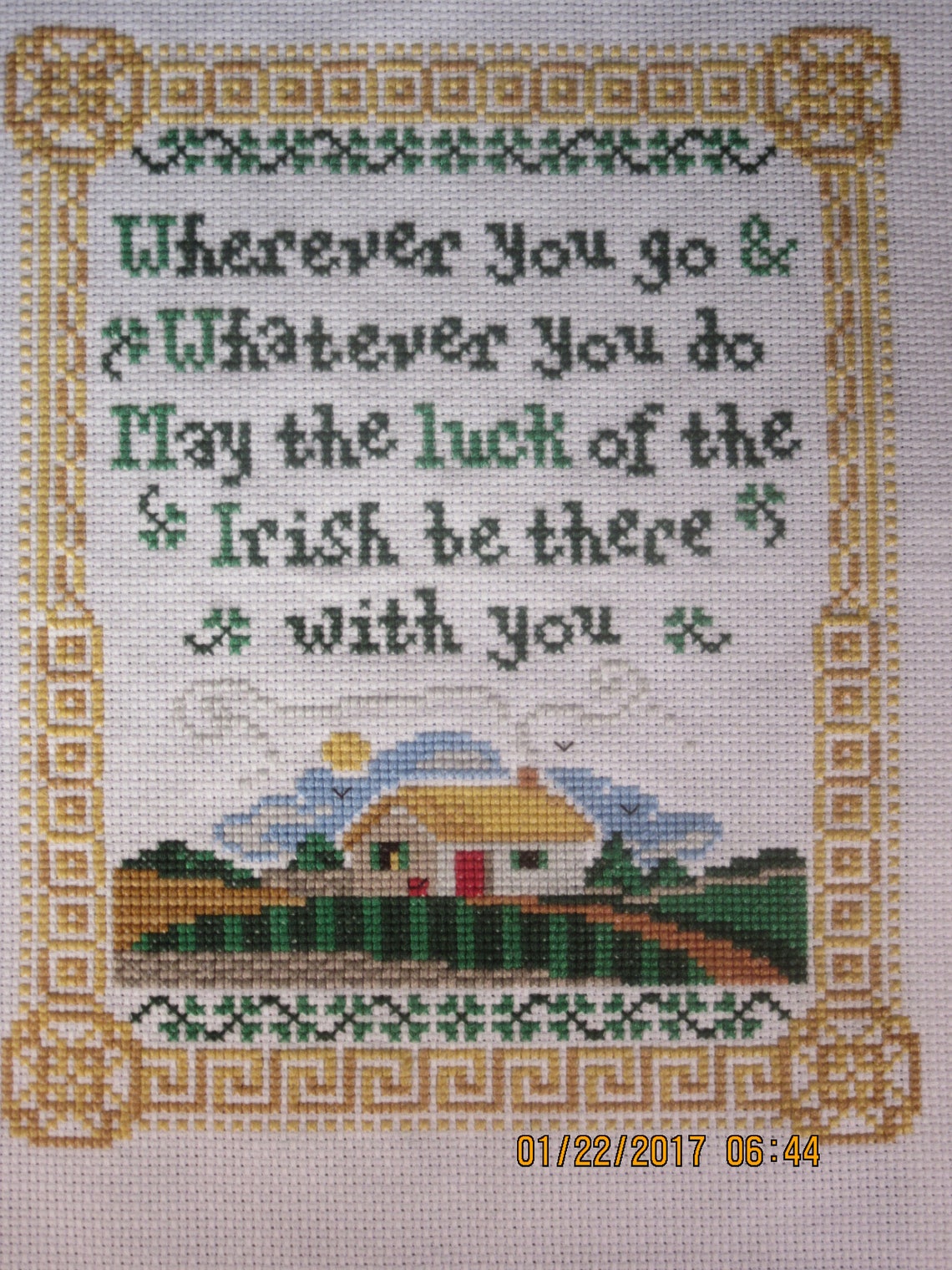 Irish Blessing Counted Cross Stitch Etsy