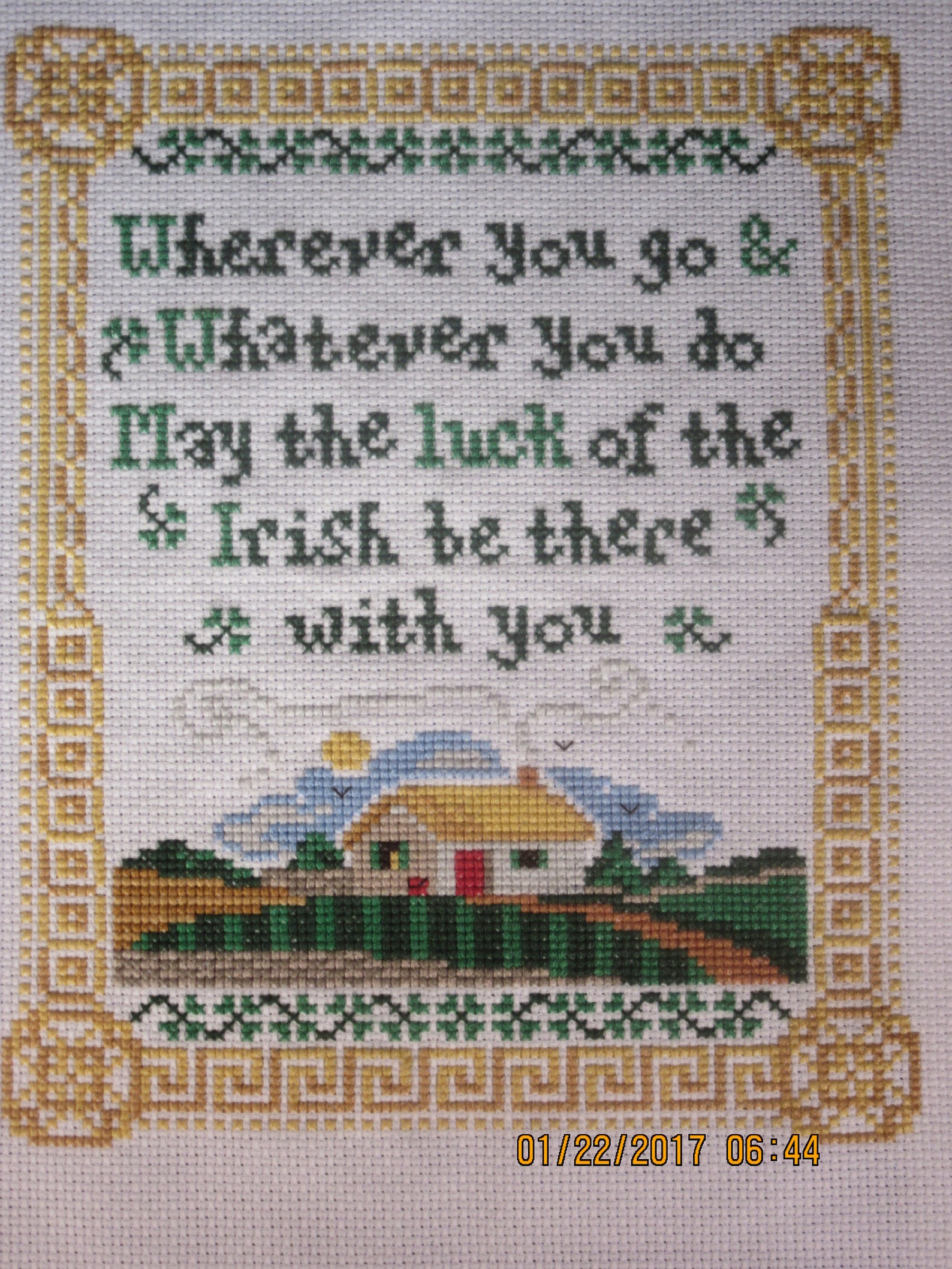 Irish Blessing Counted Cross Stitch Etsy